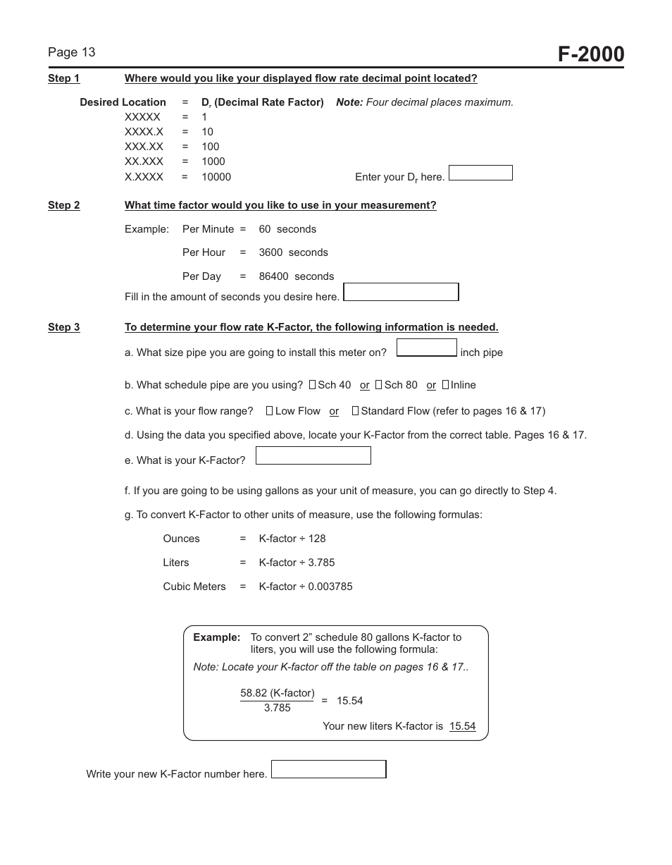 F-2000 | Blue-White F-2000 – Sensor User Manual | Page 13 / 22