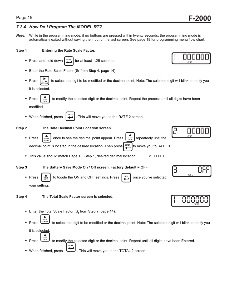 2off, F-2000 | Blue-White F-2000 – Sensor User Manual | Page 15 / 22