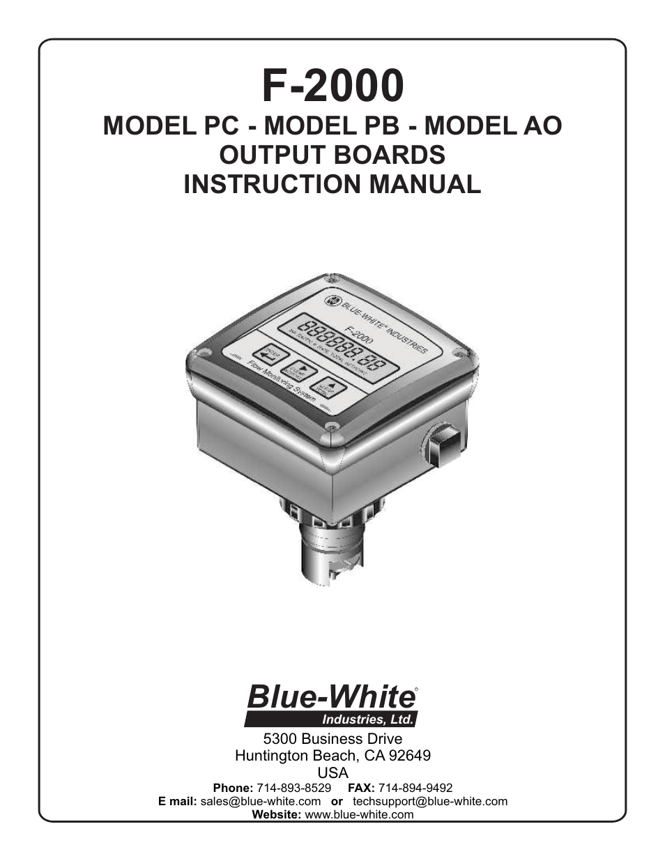 Blue-White F-2000 – Solvent Weld PVC Tee Fitting User Manual | 18 pages