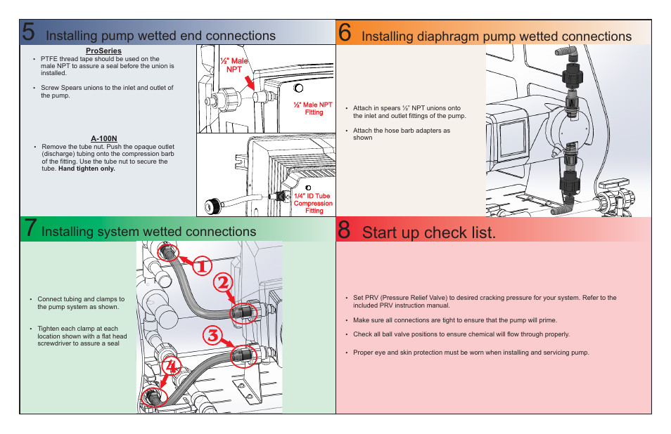 Start up check list | Blue-White CHEM-FEED Dual Skid User Manual | Page 2 / 2