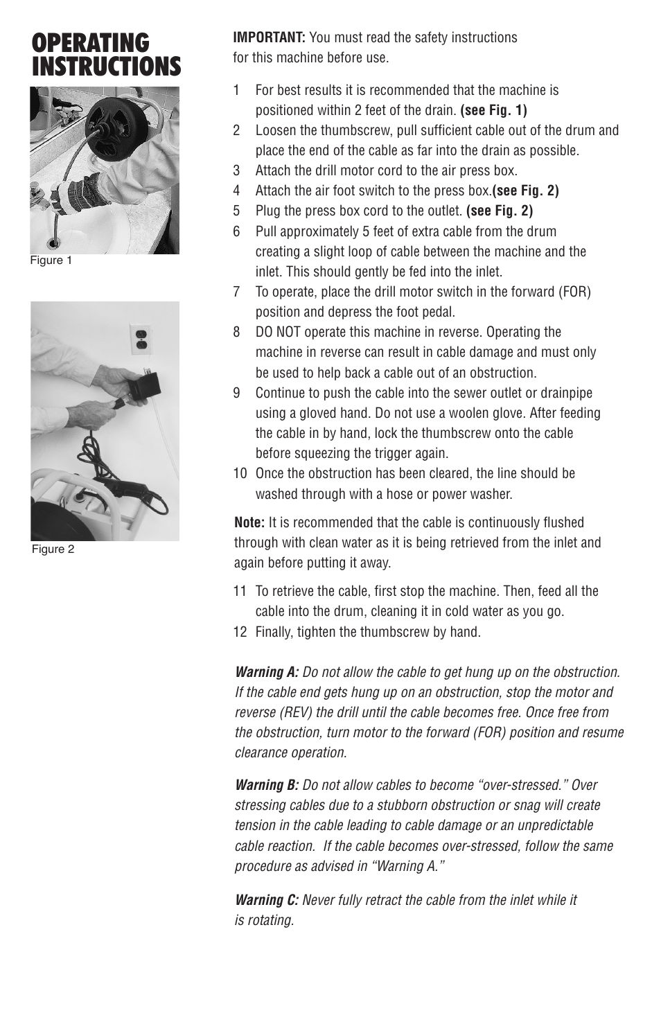 Operating instructions | BrassCraft 20 Series User Manual | Page 4 / 6