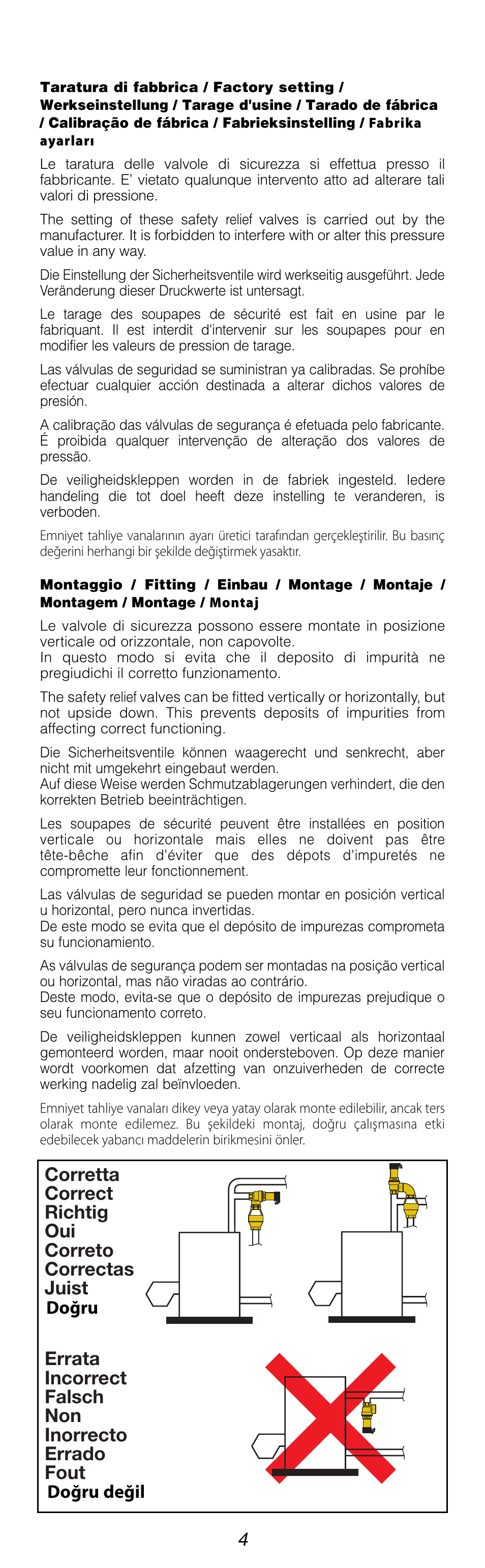 Doğru doğru değil | Caleffi 514 User Manual | Page 4 / 10
