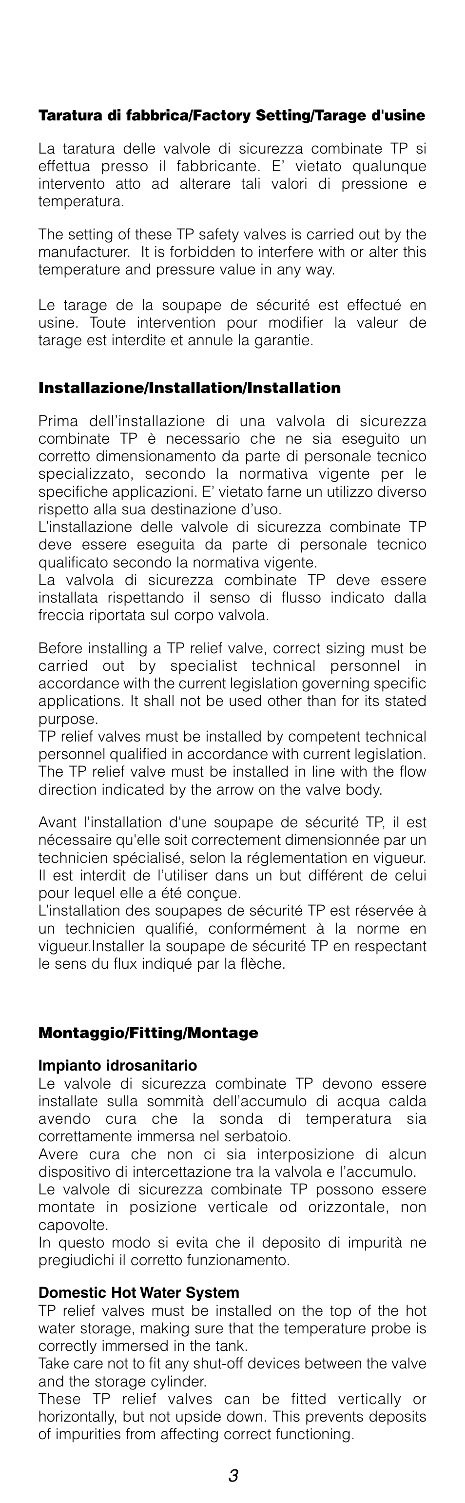 Caleffi 309 User Manual | Page 3 / 8