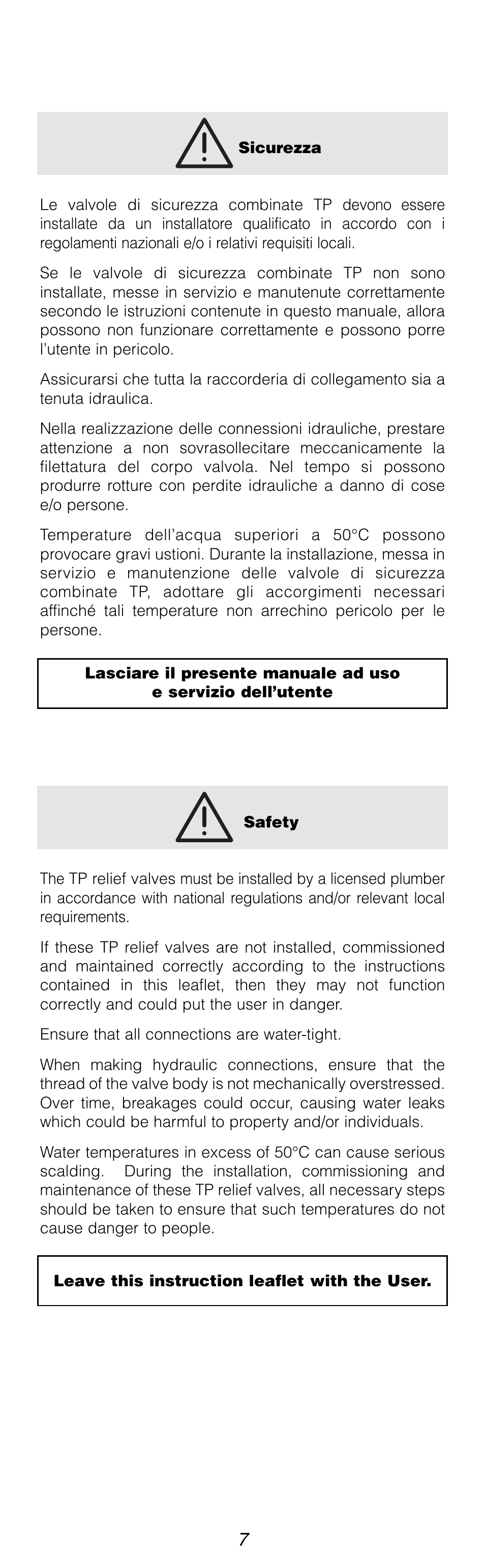 Caleffi 309 User Manual | Page 7 / 8