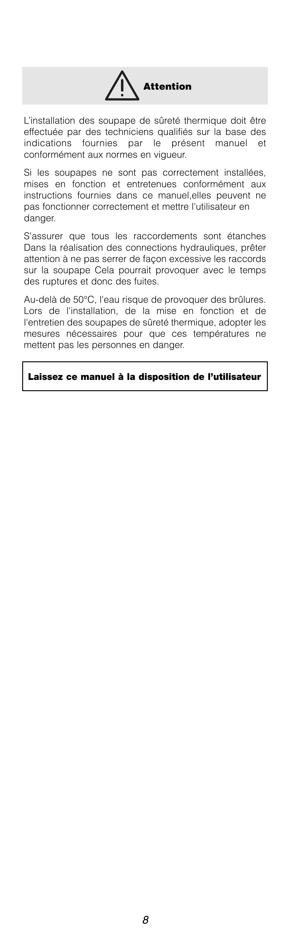 Caleffi 309 User Manual | Page 8 / 8