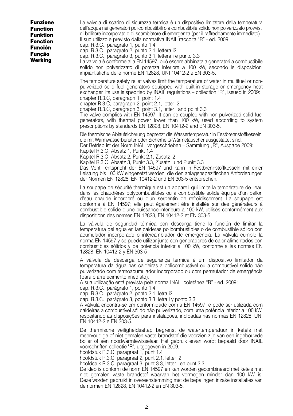 Caleffi 543 User Manual | Page 2 / 12