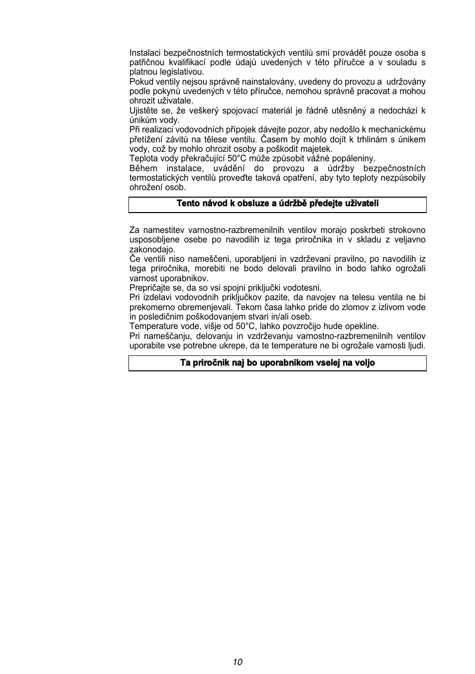 Caleffi 544 User Manual | Page 10 / 10