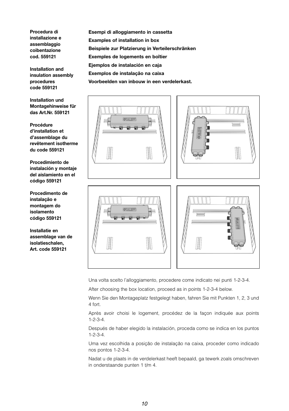 Caleffi 559 User Manual | Page 10 / 16