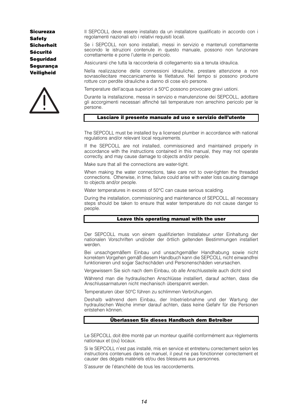 Caleffi 559 User Manual | Page 14 / 16