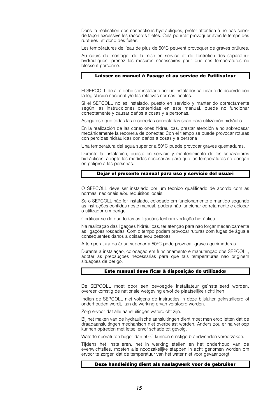 Caleffi 559 User Manual | Page 15 / 16
