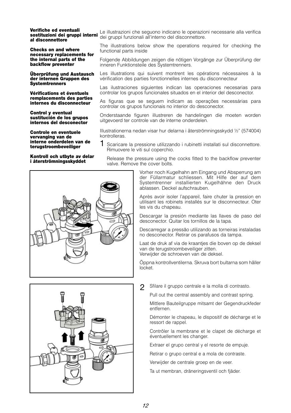 Caleffi 574 User Manual | Page 12 / 20