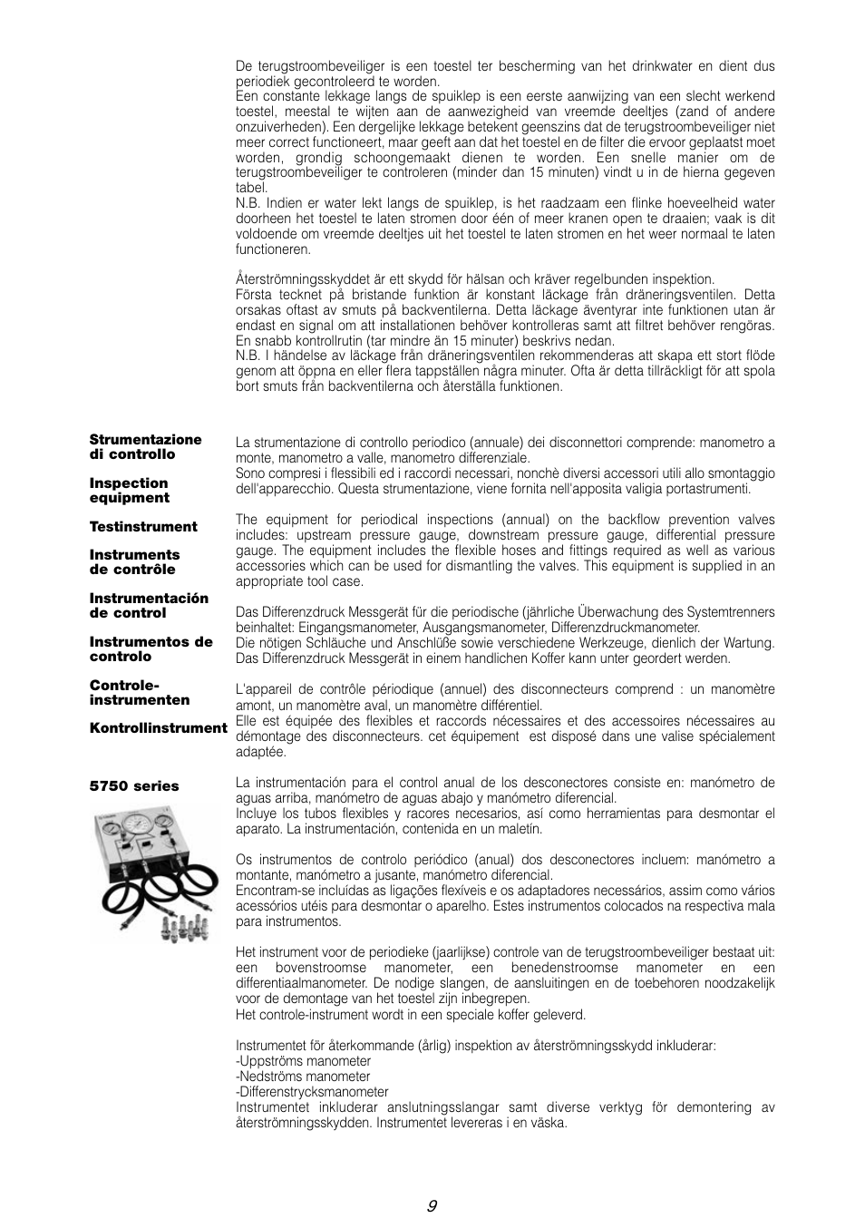 Caleffi 574 User Manual | Page 9 / 20