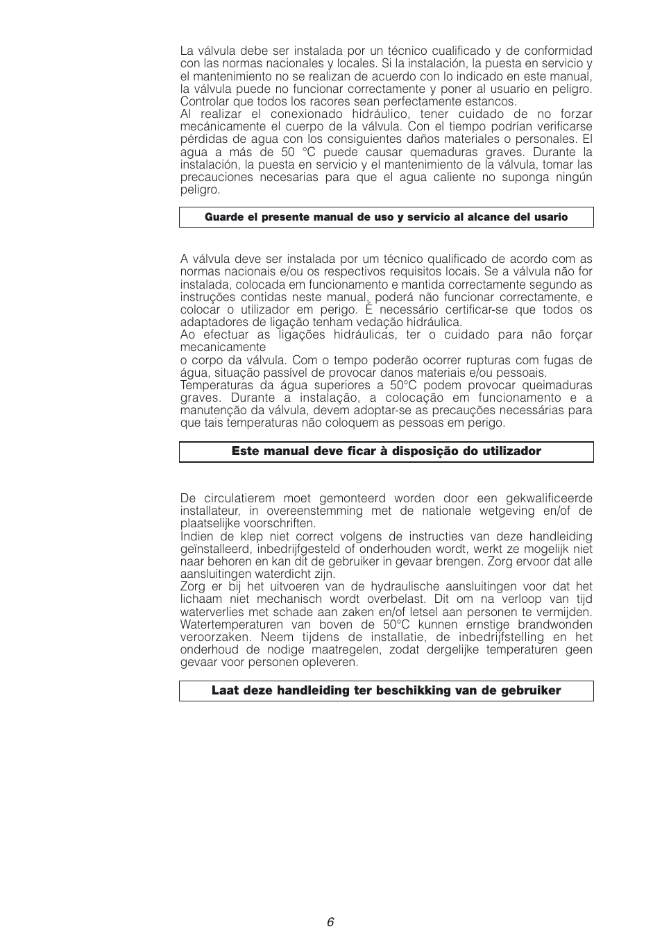 Caleffi 510 User Manual | Page 6 / 6