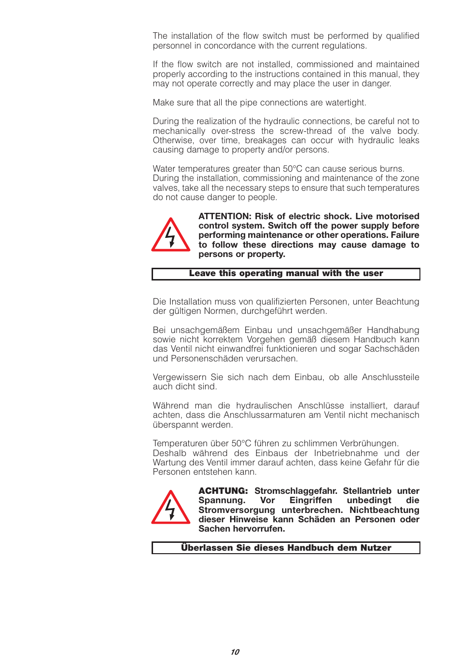 Caleffi 626 User Manual | Page 10 / 12