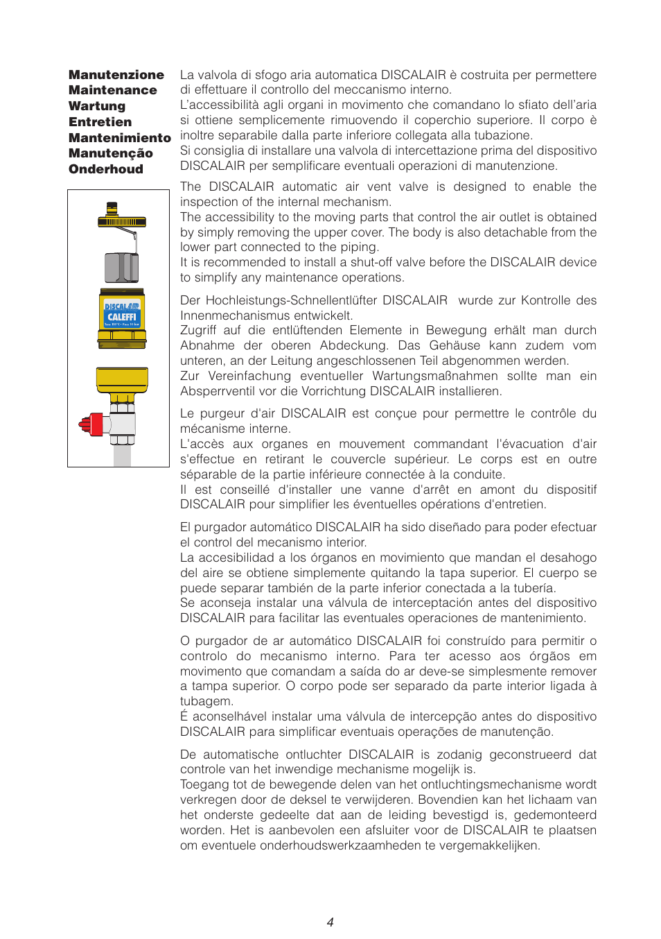 Caleffi 551 User Manual | Page 4 / 6