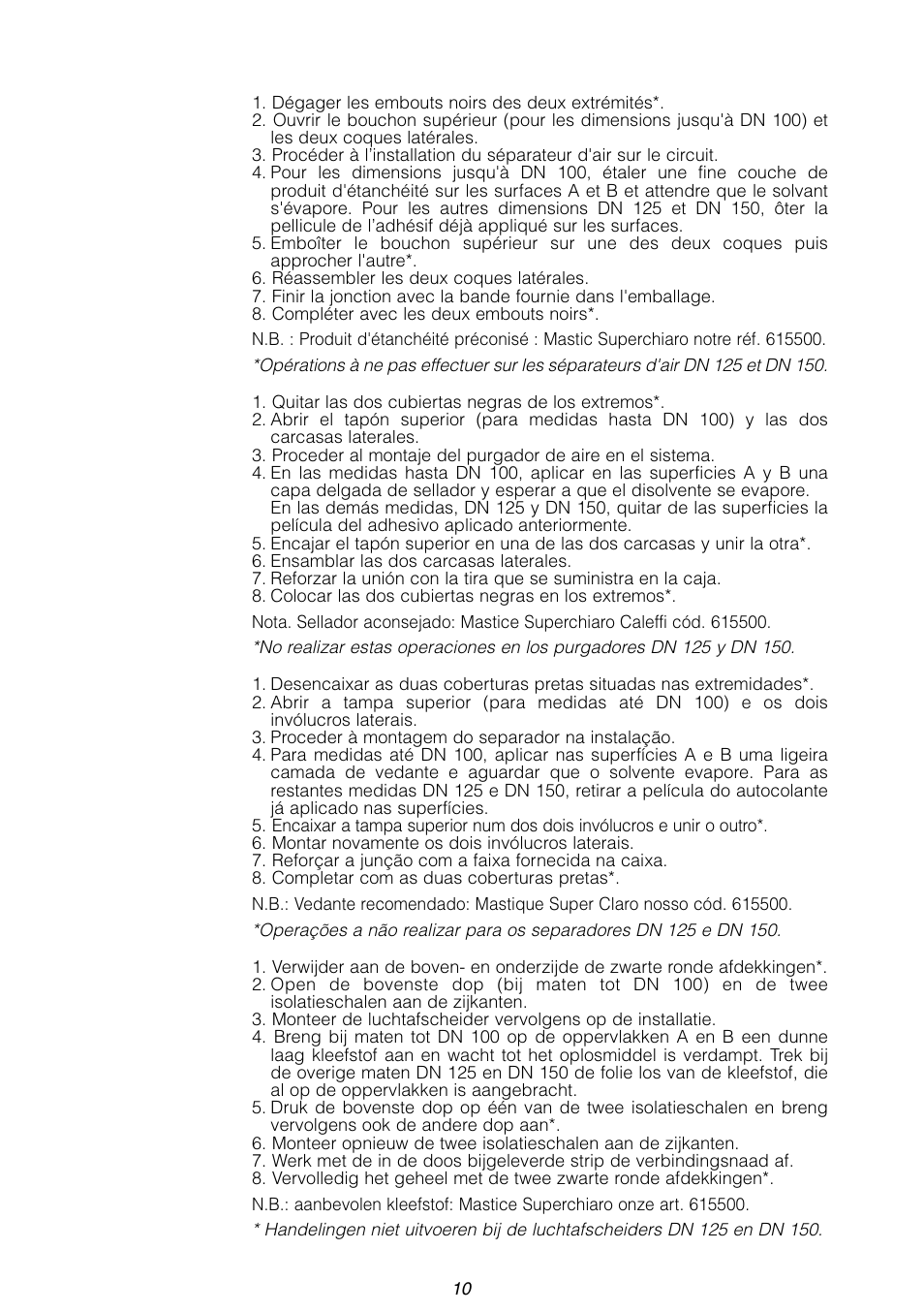 Caleffi 551 User Manual | Page 10 / 12