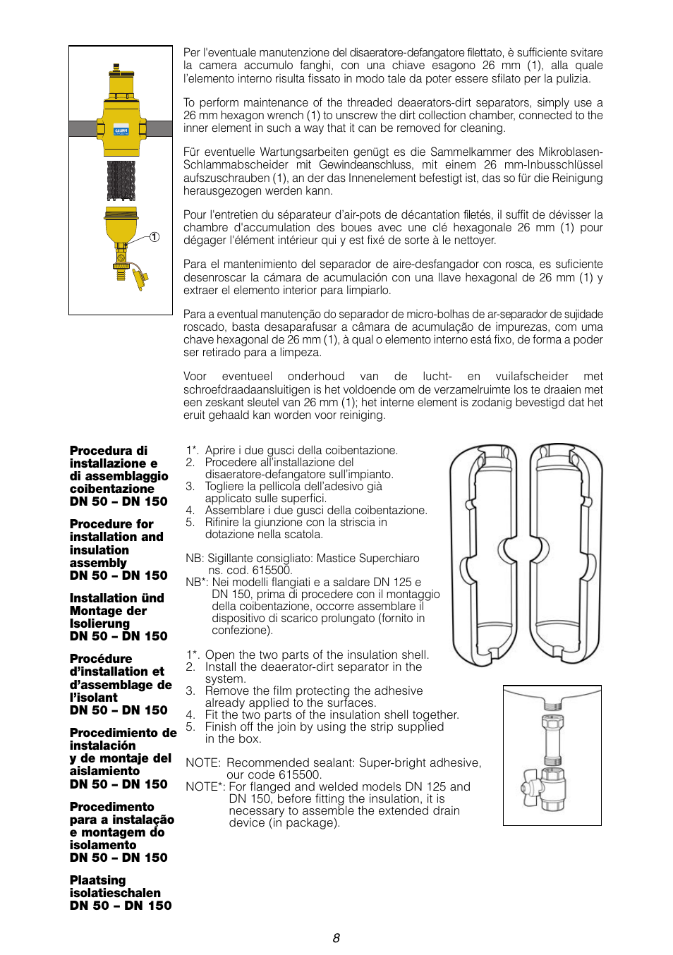 Caleffi 546 User Manual | Page 8 / 12