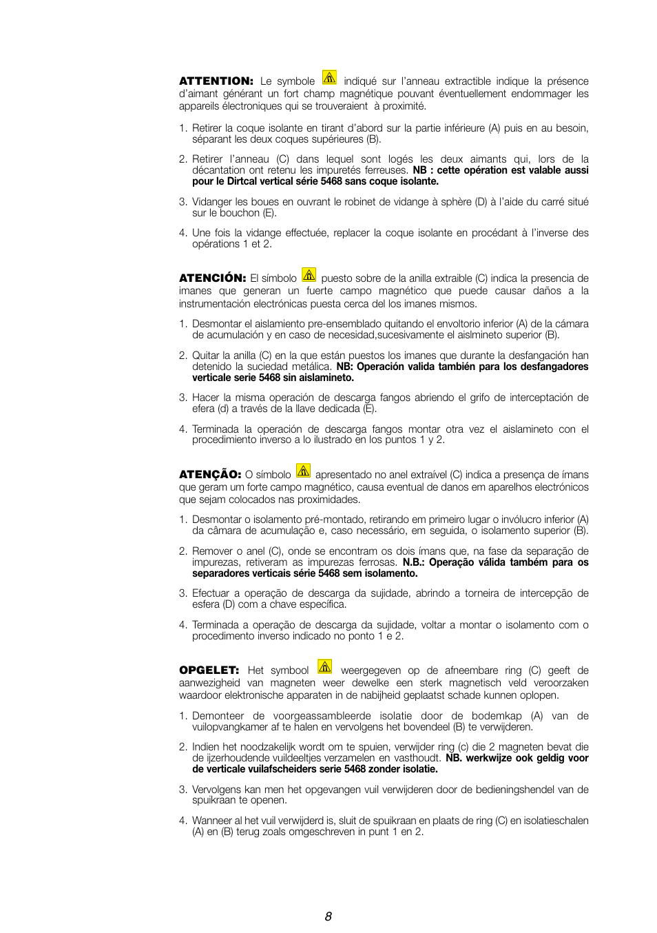 Caleffi 862 User Manual | Page 8 / 12