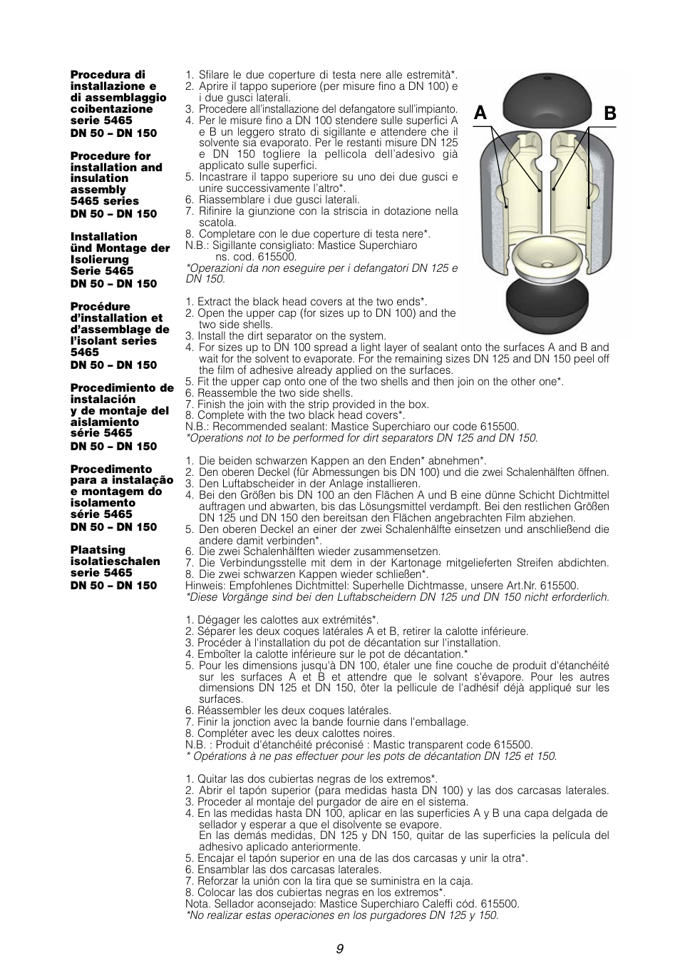Caleffi 862 User Manual | Page 9 / 12