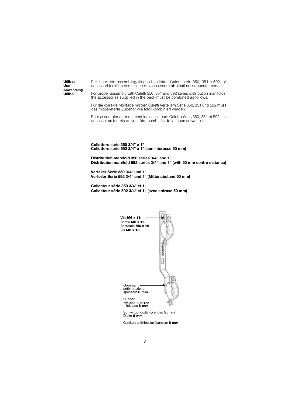 Caleffi 658 User Manual | Page 2 / 6
