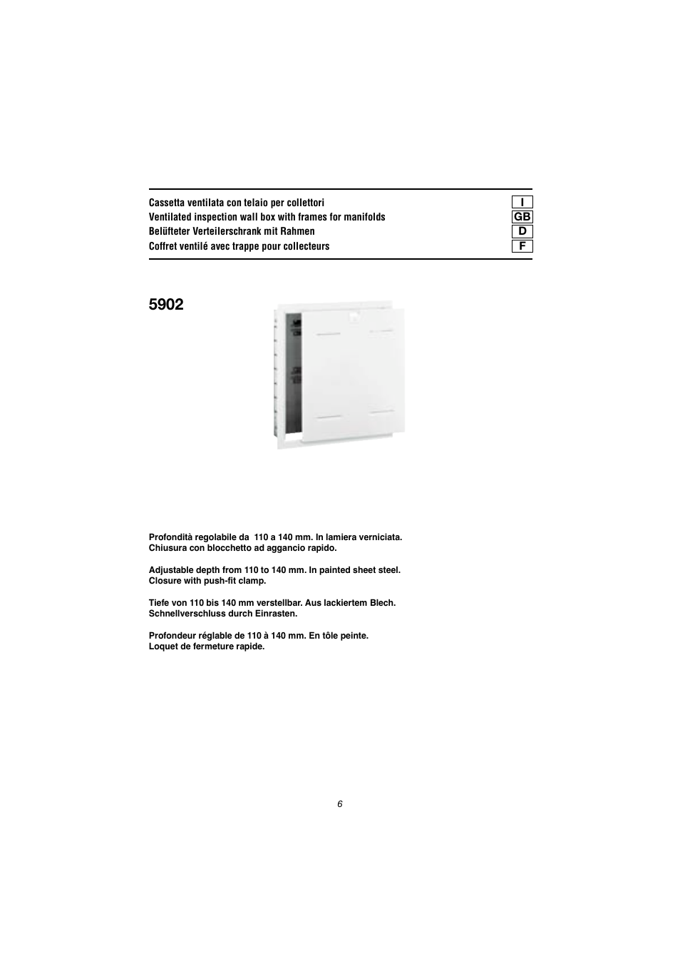 Caleffi 658 User Manual | Page 6 / 6