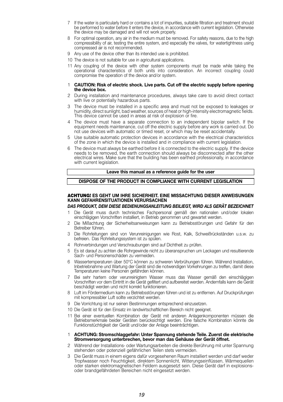 Caleffi 6443 User Manual | Page 19 / 24