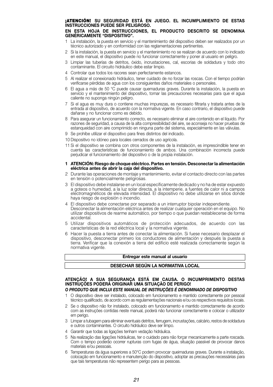 Caleffi 6443 User Manual | Page 21 / 24