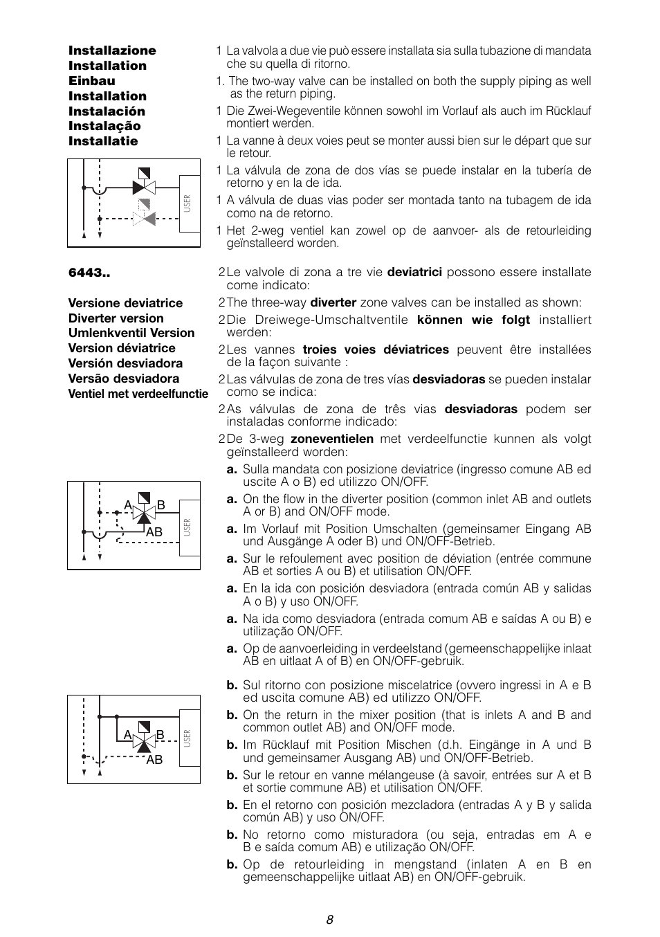Caleffi 6443 User Manual | Page 8 / 24