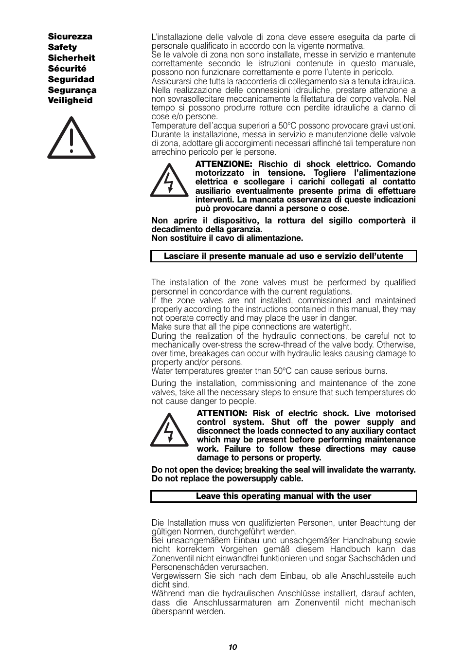 Caleffi 635 User Manual | Page 10 / 12