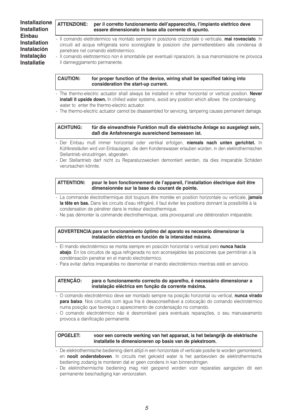 Caleffi 6563 User Manual | Page 5 / 12