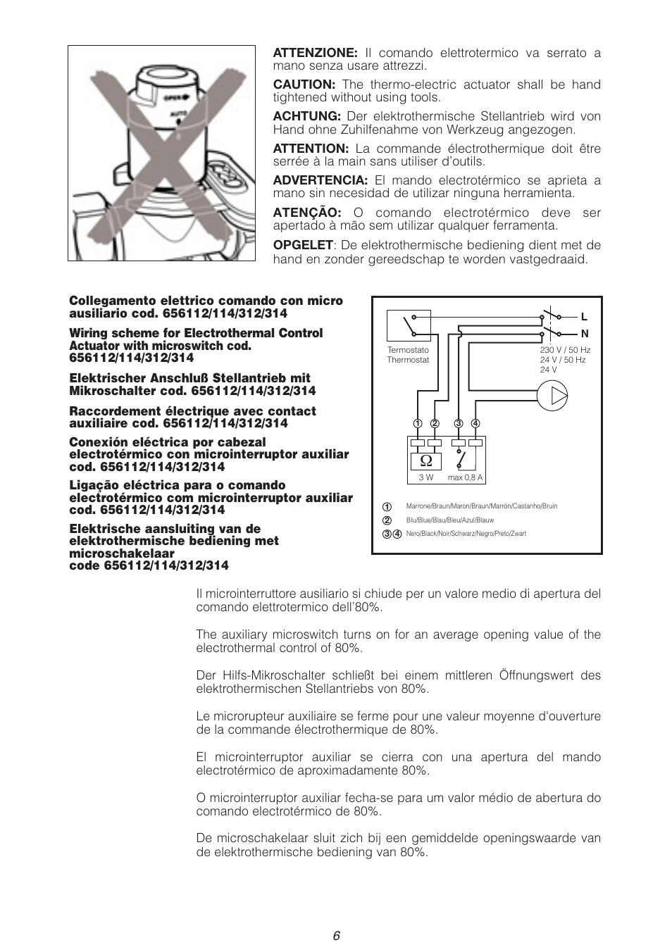 Caleffi 6563 User Manual | Page 6 / 12