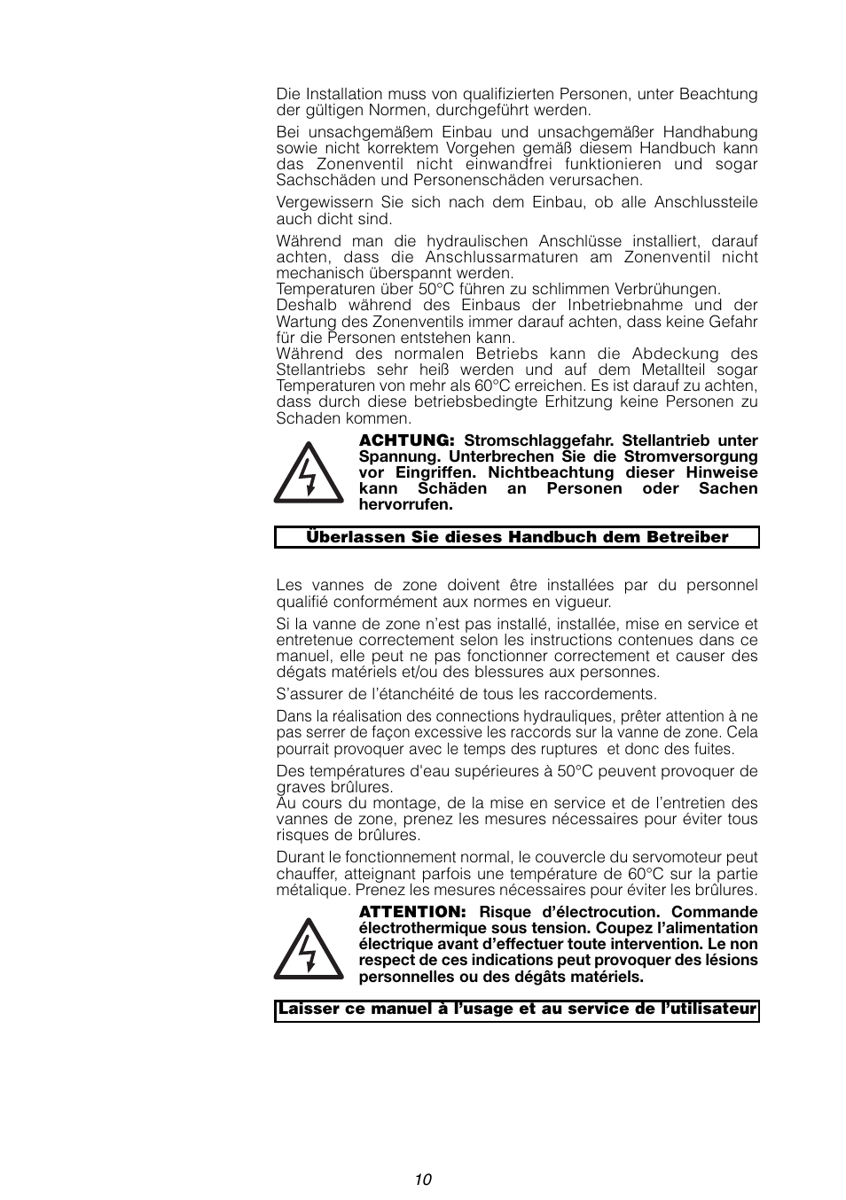 Caleffi 643 Z-ONE User Manual | Page 10 / 12