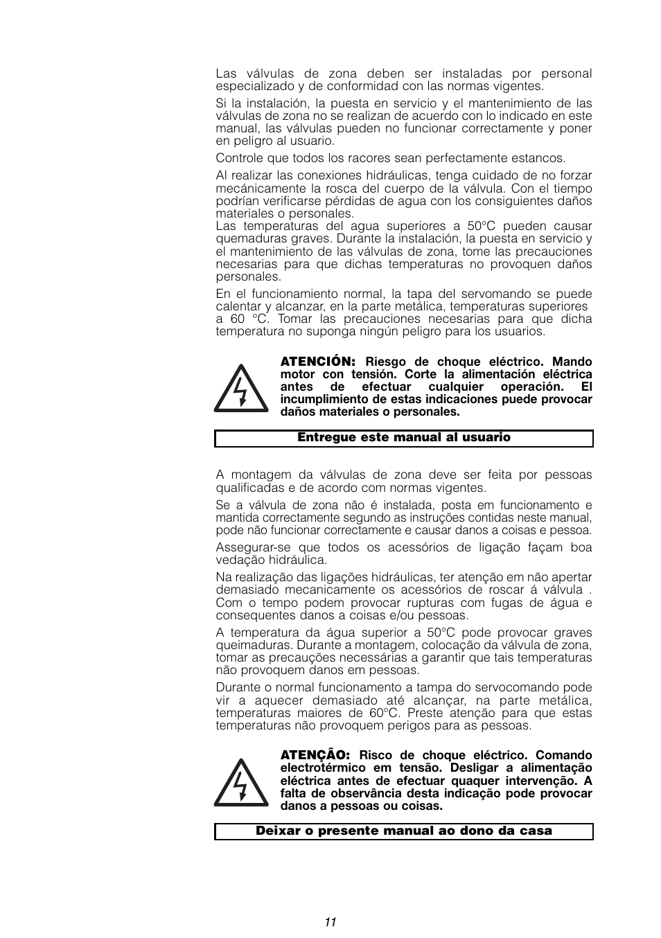 Caleffi 643 Z-ONE User Manual | Page 11 / 12