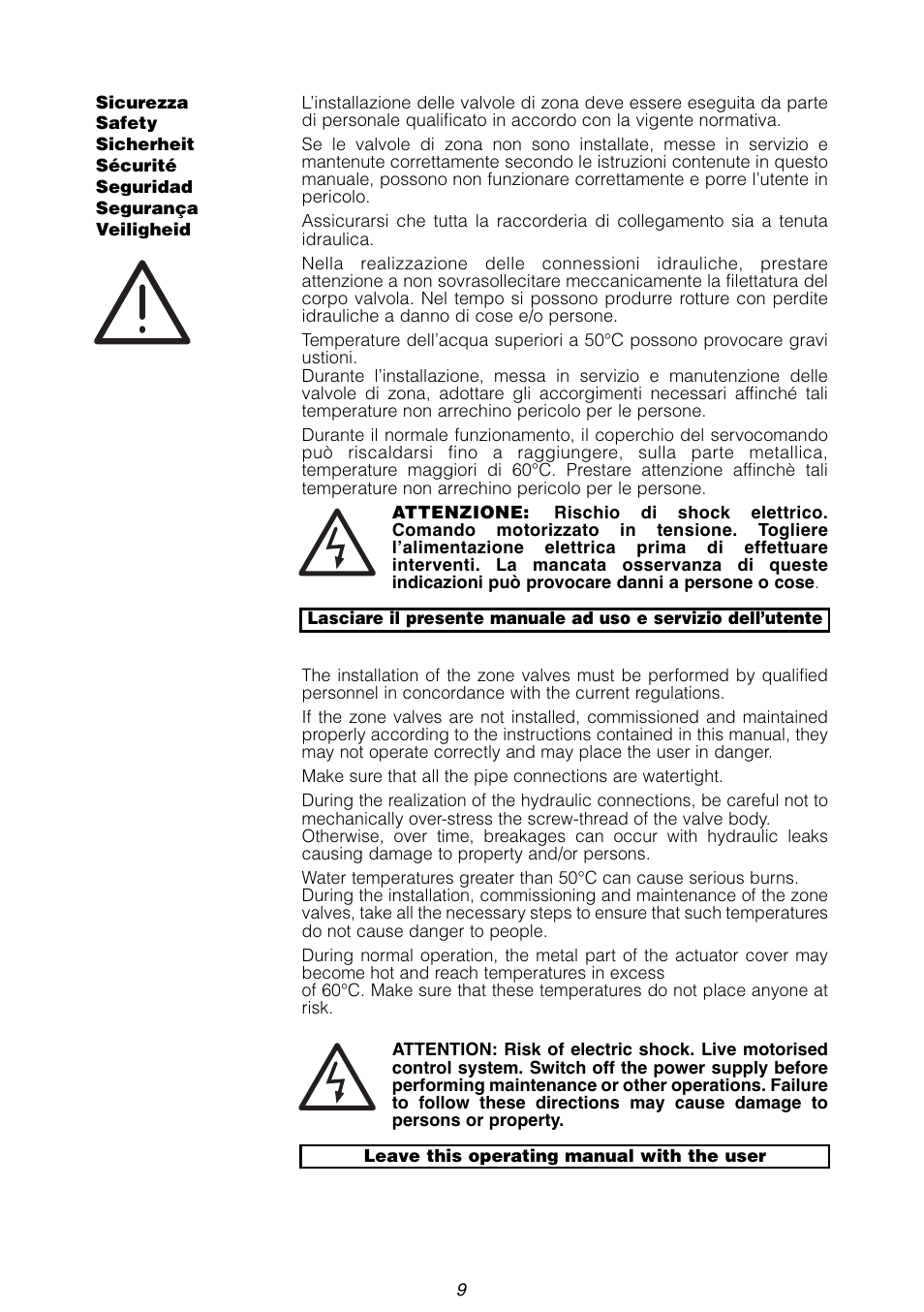 Caleffi 643 Z-ONE User Manual | Page 9 / 12
