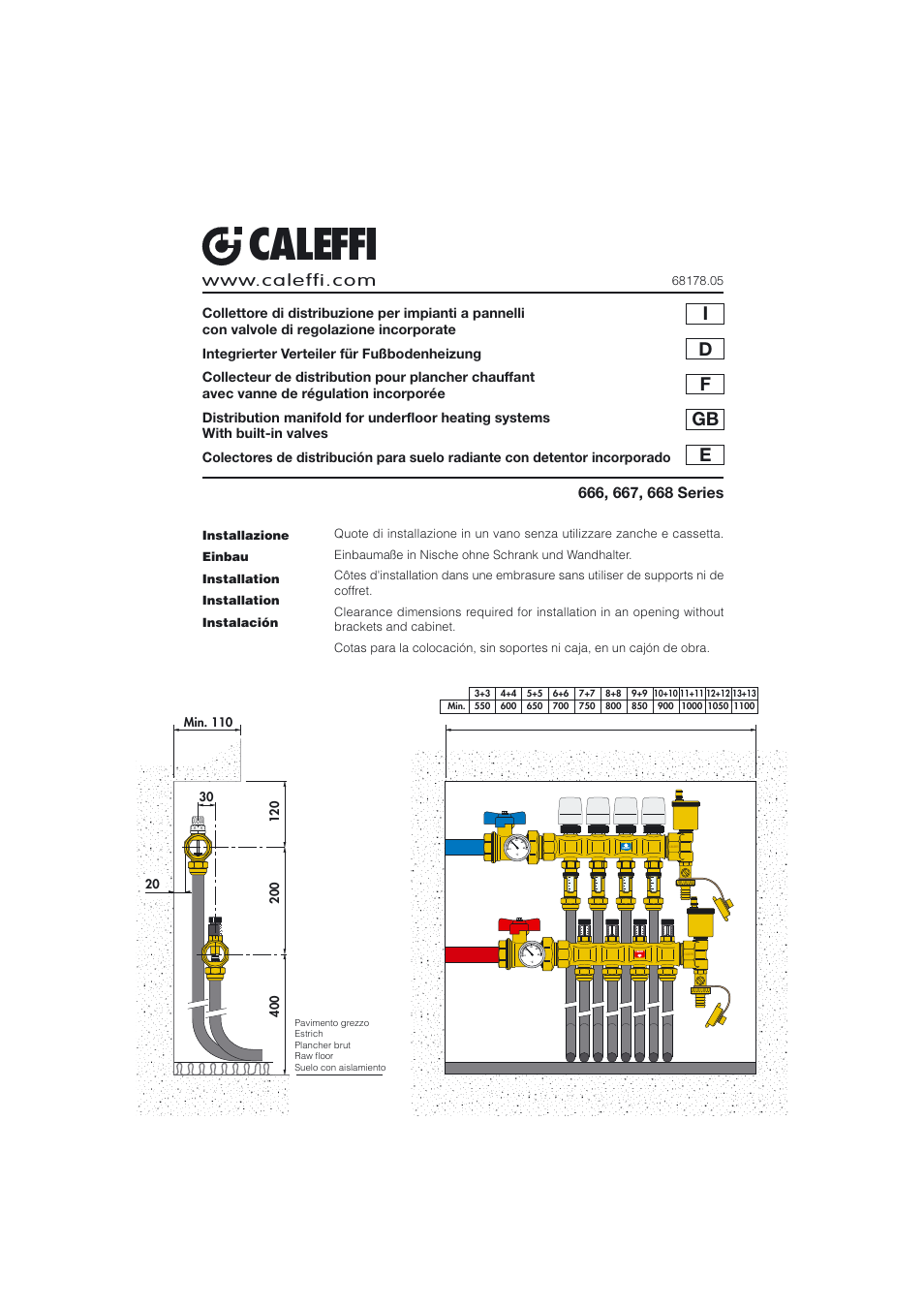 Caleffi 6631 User Manual | 5 pages