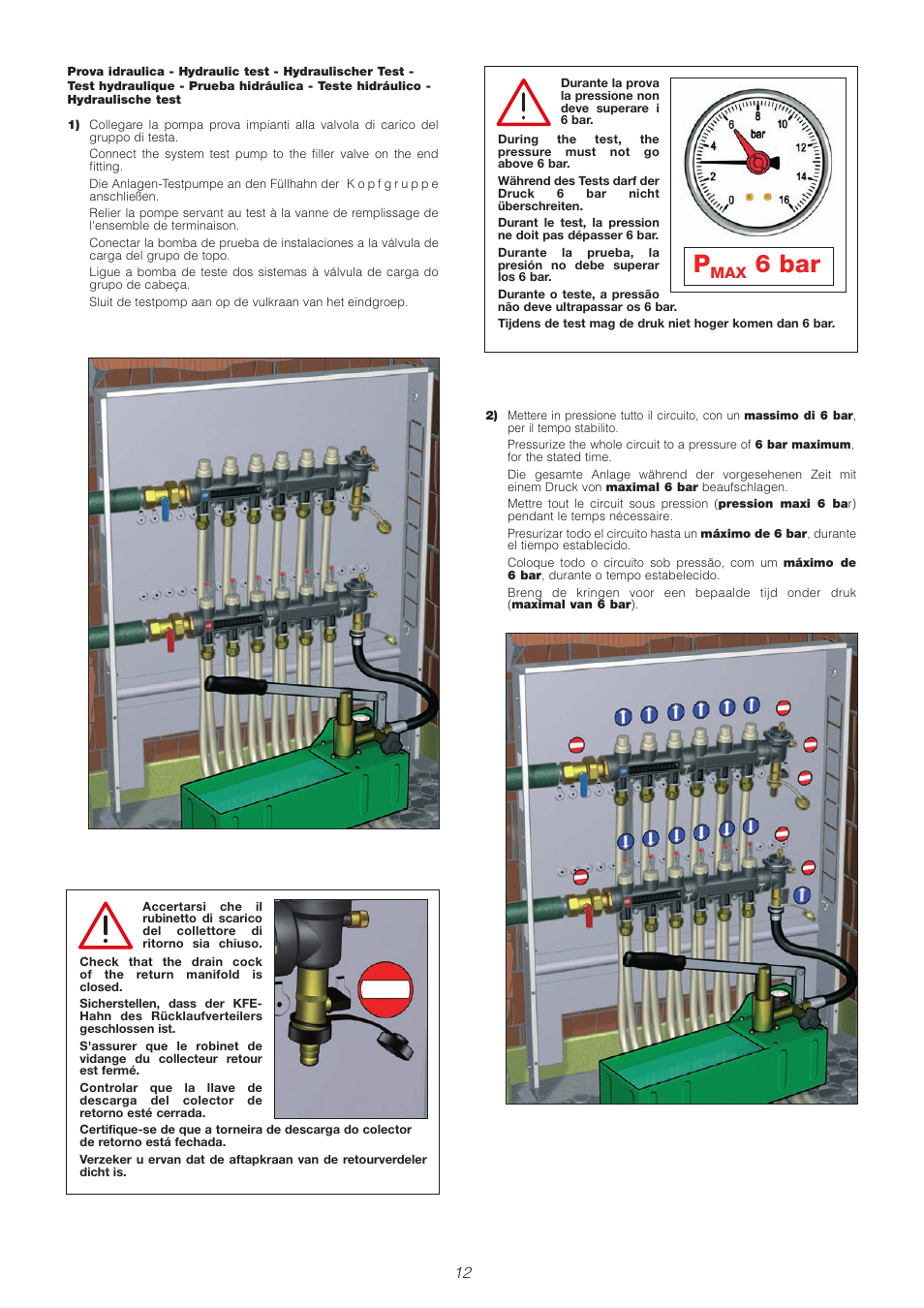 6 bar | Caleffi 671 User Manual | Page 12 / 16