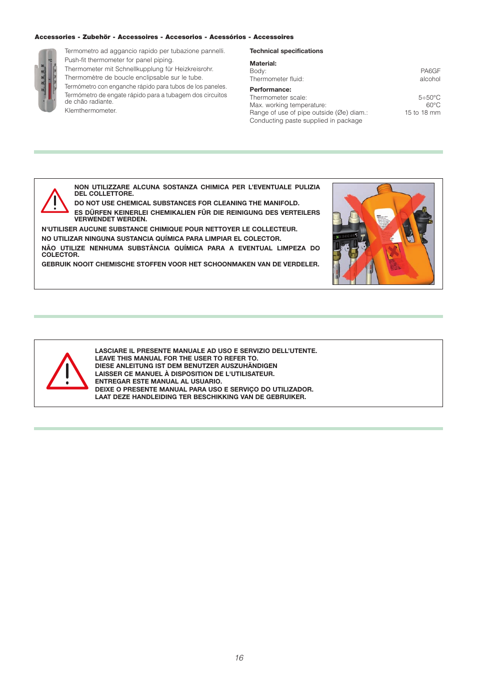 Caleffi 671 User Manual | Page 16 / 16