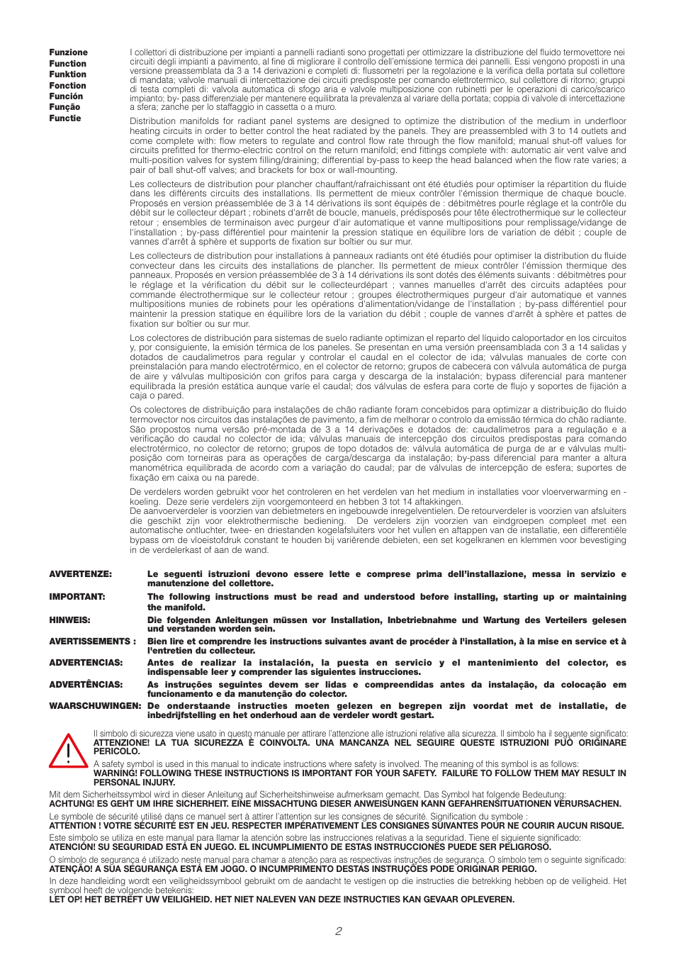 Caleffi 668...S1 User Manual | Page 2 / 16