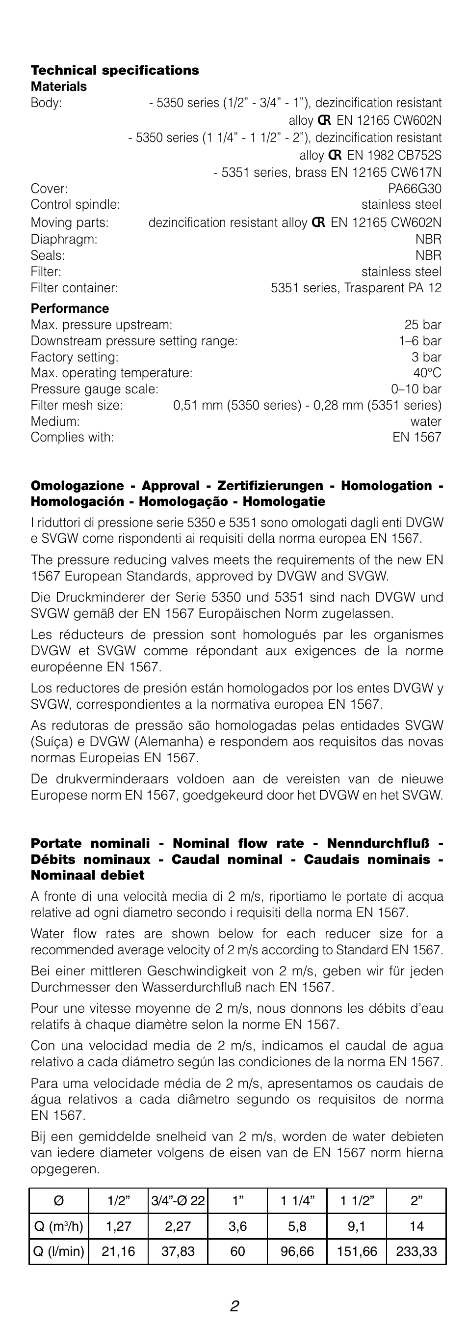 Caleffi 5351 User Manual | Page 2 / 12