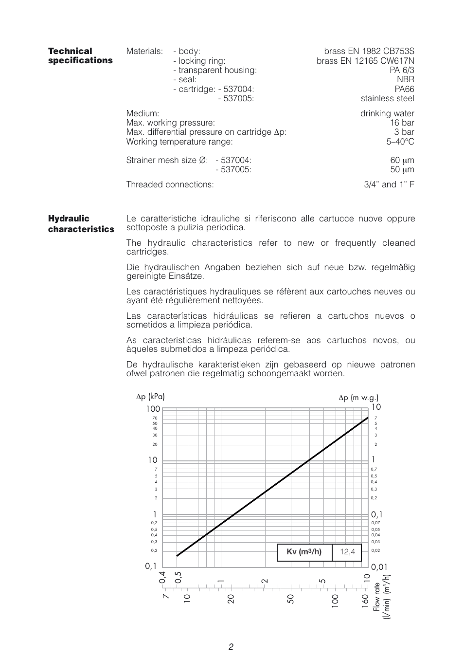 Caleffi 5370 User Manual | Page 2 / 8