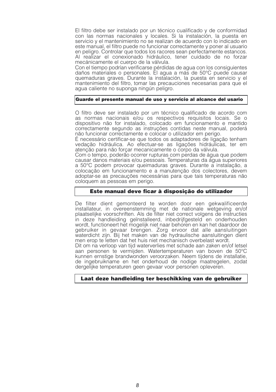 Caleffi 5370 User Manual | Page 8 / 8