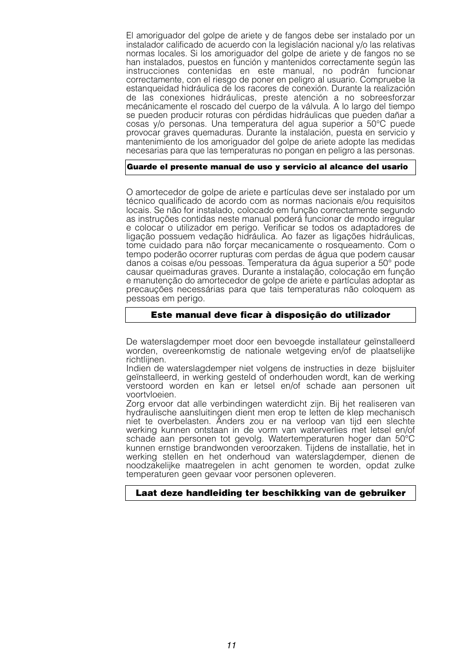 Caleffi 525 User Manual | Page 11 / 12