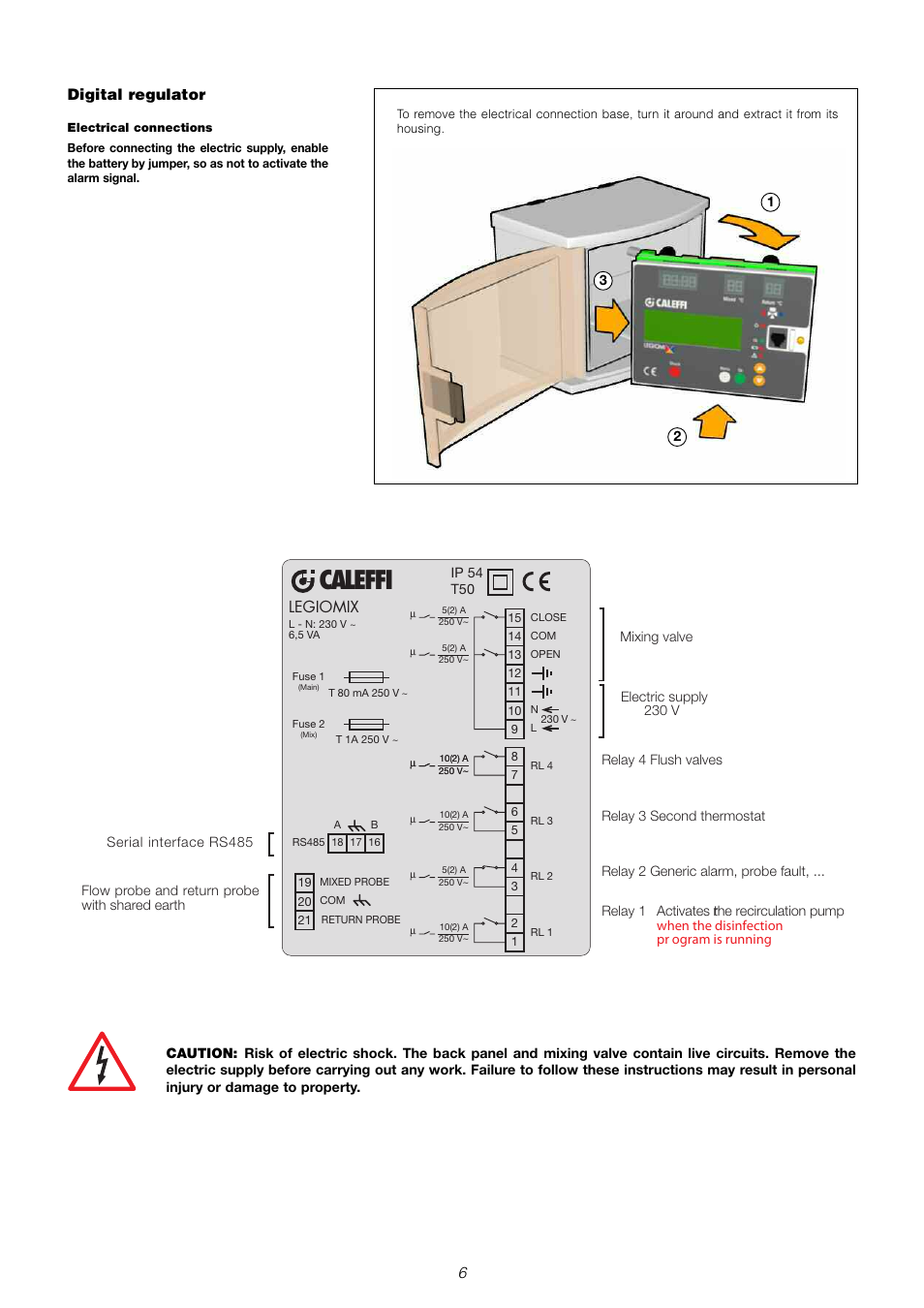 Caleffi, Digital regulator, Legiomix | Caleffi 6000 User Manual | Page 31 / 97