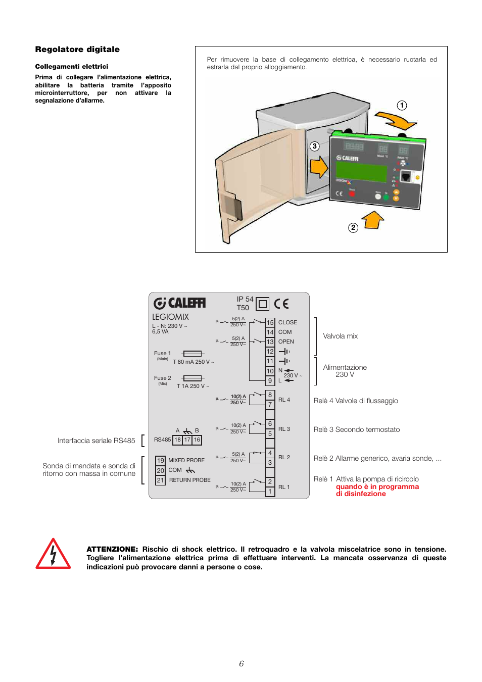 Caleffi, Regolatore digitale, Legiomix | Caleffi 6000 User Manual | Page 7 / 97