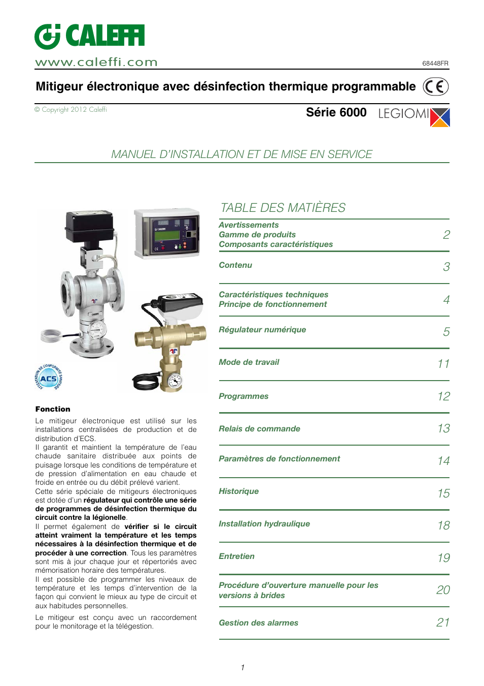 Caleffi 6000 User Manual | Page 74 / 97