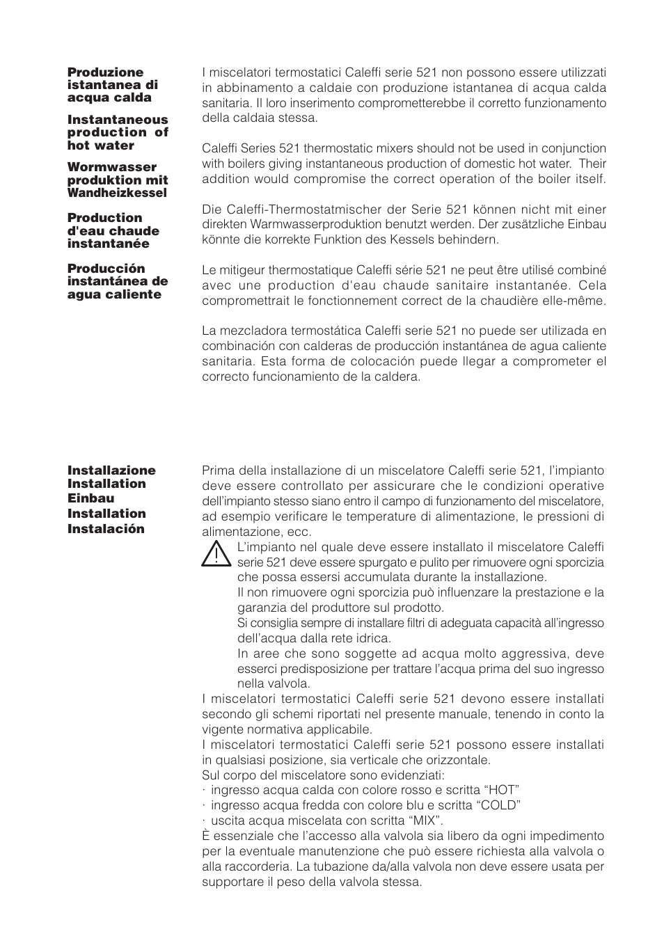 Caleffi 521 User Manual | Page 5 / 16