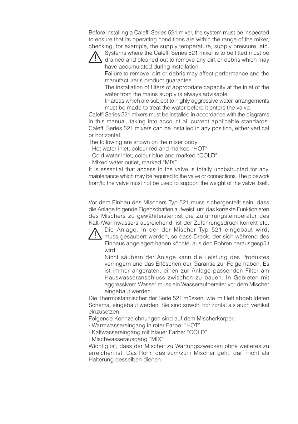 Caleffi 521 User Manual | Page 6 / 16