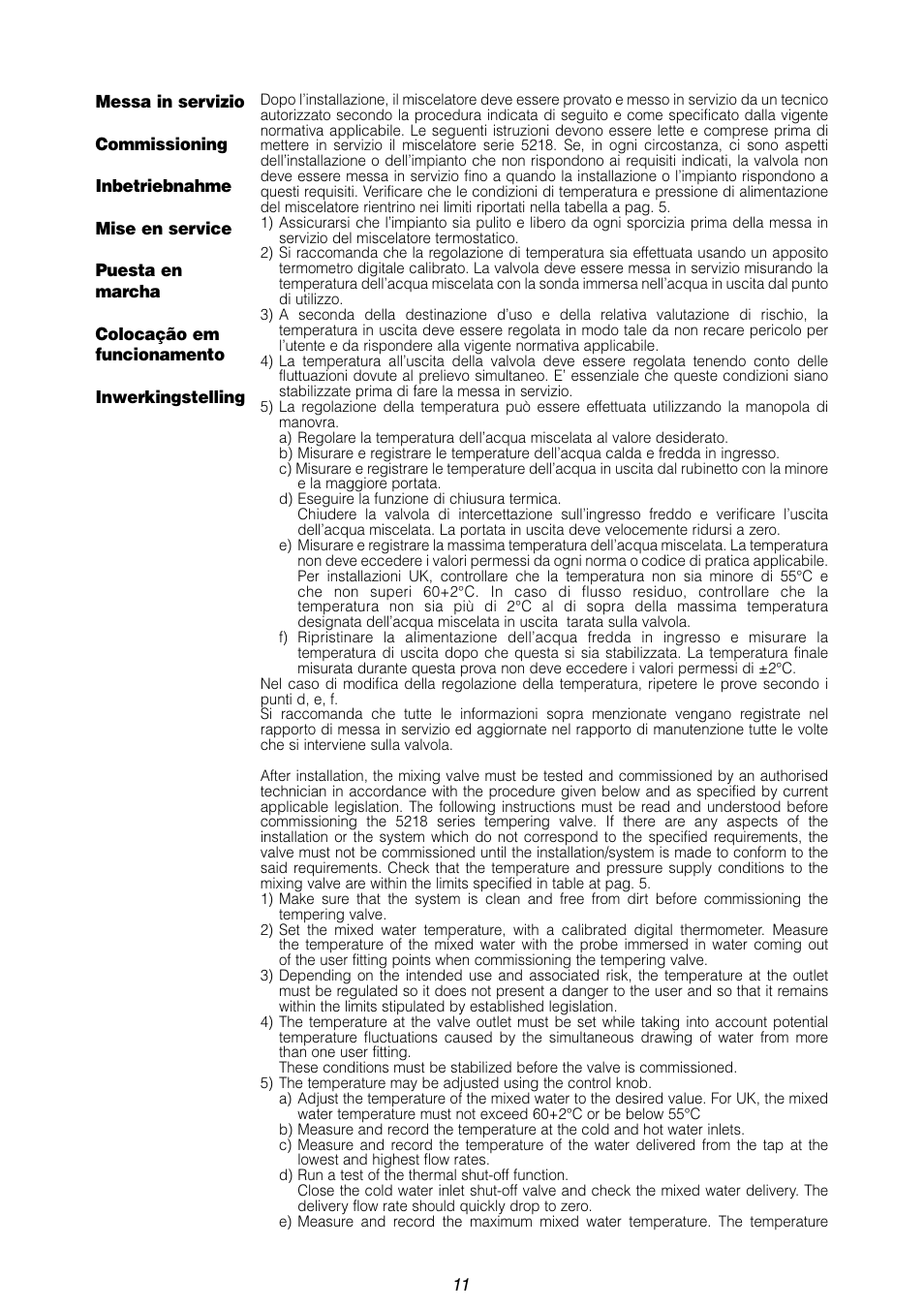 Caleffi 5218 User Manual | Page 11 / 24