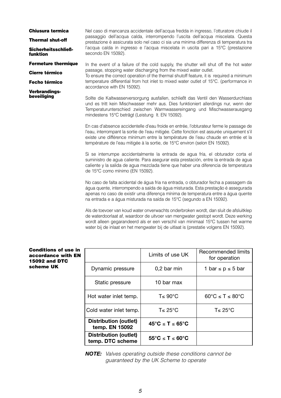 Caleffi 5218 User Manual | Page 5 / 24