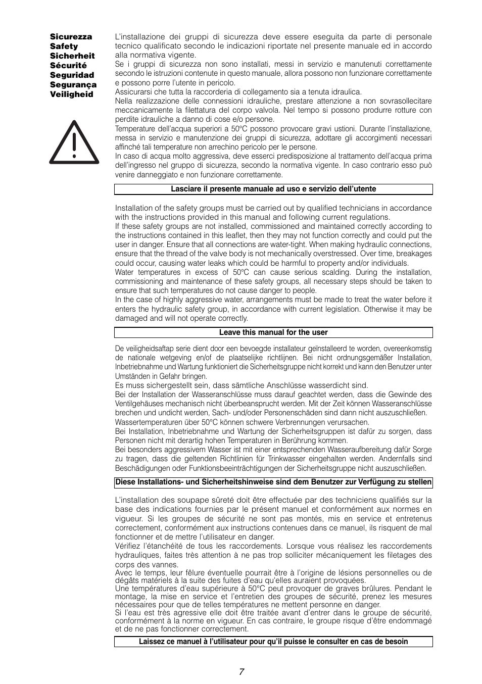 Caleffi 5261 User Manual | Page 7 / 8